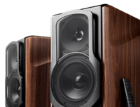 Edifier: S2000MKIII Actieve Boekenplank Speakers 2 stuks - Zwart/Bruin - thumbnail