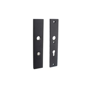 Vh-schild PC72mm KTB mat zwart rechthoekig