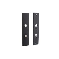 Vh-schild PC72mm KTB mat zwart rechthoekig