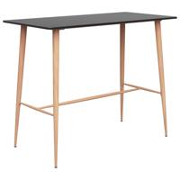 Bartafel 120x60x105 cm zwart - thumbnail