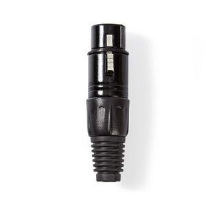 XLR-Connector | XLR 3-pins female | Zwart