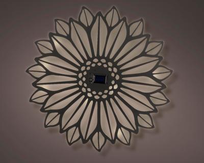 Solar bloem l2,50b37h37,50 cm zwart - Lumineo