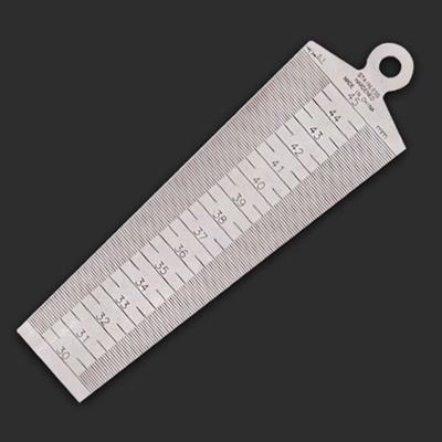Wig Feeler gap 30-45mm roestvrijstalen liniaal inspectie taper gauge metrische meetinstrument