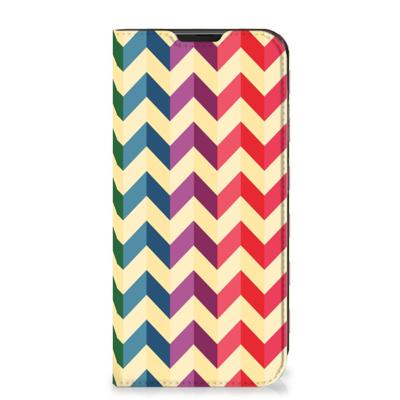 Samsung Galaxy Xcover 6 Pro | Hoesje met Magneet | Zigzag Multi Color