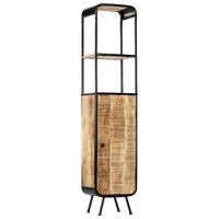 vidaXL Hoge kast 40x30x180 cm massief ruw mangohout - thumbnail
