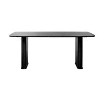 Eettafel Nola Boat Shape Zwart Eiken 100x190cm - Giga Living - thumbnail