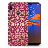 Siliconen Hoesje Motorola Moto E6 Plus Barok Pink