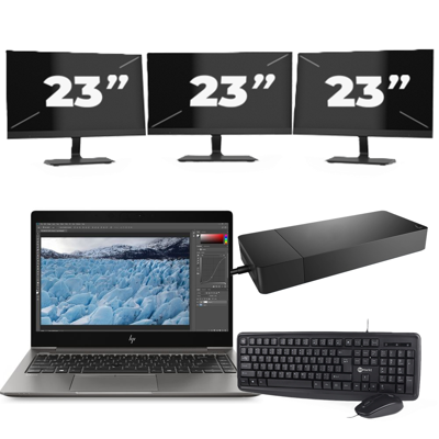 HP Pavilion G6 - Intel Core i3-2e Generatie - 15 inch - 8GB RAM - 256GB SSD - Windows 10 Home + 3x 23 inch Monitor HP Pavilion G6 - Intel Core i3-2e Generatie - 15 inch - 8GB RAM - 256GB SSD - Windows 10 Home + 3x 23 inch Monitor