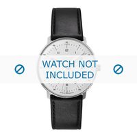 Junghans horlogeband 027/4700.00 Leder Zwart 20mm + standaard stiksel