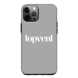 Topvent Grijs Wit: iPhone 12 Pro Tough Case