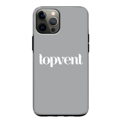 Topvent Grijs Wit: iPhone 12 Pro Tough Case