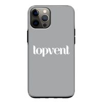 Topvent Grijs Wit: iPhone 12 Pro Tough Case