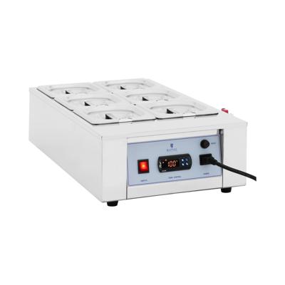 Chocoladesmelter - 6 x 1,5 l - tot 100 °C - Royal Catering