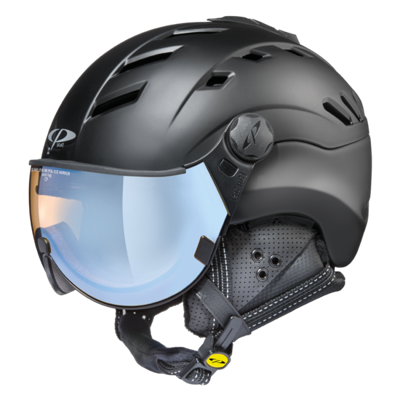 CP Camurai skihelm zwart - meekleurend & polariserend vizier - kies uit 6 soorten !