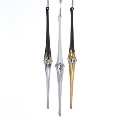 Orn.plc ijspegel zwrt/gd l30cm - Kurt s adler