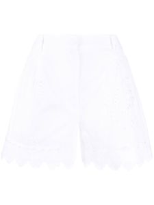 Simone Rocha short à broderie anglaise - Blanc