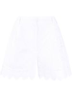 Simone Rocha short à broderie anglaise - Blanc