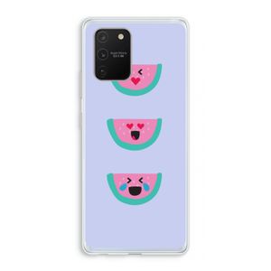 Smiley watermeloen: Samsung Galaxy S10 Lite Transparant Hoesje