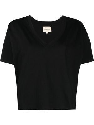 LouLou de Saison t-shirt à col v - Noir