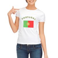 Wit dames t-shirt Portugal - thumbnail