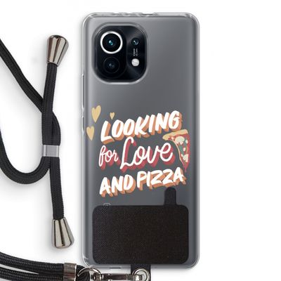Pizza is the answer: Xiaomi Mi 11 Transparant Hoesje met koord