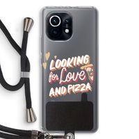 Pizza is the answer: Xiaomi Mi 11 Transparant Hoesje met koord