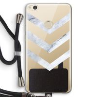 Marmeren pijlen: Huawei Ascend P8 Lite (2017) Transparant Hoesje met koord