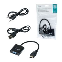 i-tec HDMI2VGAADA video kabel adapter 0,15 m HDMI VGA Zwart - thumbnail