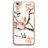 Japanse bloemen: iPhone 6 / 6S Transparant Hoesje