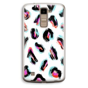 Cheetah color: LG K10 (2016) Transparant Hoesje