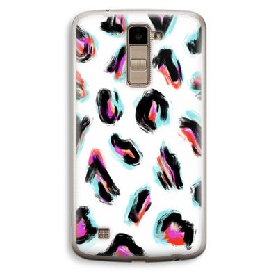 Cheetah color: LG K10 (2016) Transparant Hoesje