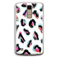 Cheetah color: LG K10 (2016) Transparant Hoesje