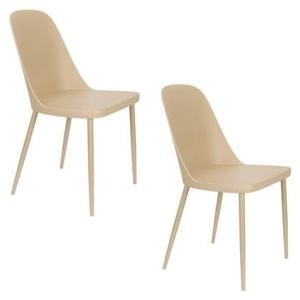 Housecraft Living Pip Eetkamerstoelen Beige - Set van 2