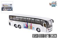 Kids Globe die-cast bus met licht en geluid, 19cm
