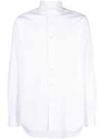 Xacus chemise boutonnée à col biaisé - Blanc