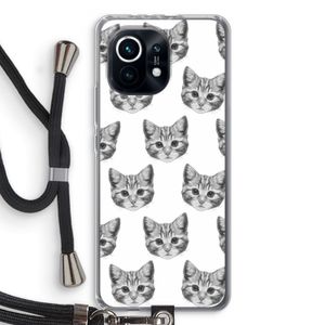Kitten: Xiaomi Mi 11 Transparant Hoesje met koord