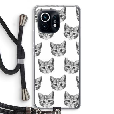 Kitten: Xiaomi Mi 11 Transparant Hoesje met koord