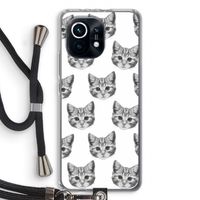 Kitten: Xiaomi Mi 11 Transparant Hoesje met koord