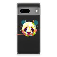 Google Pixel 7 Telefoonhoesje met Naam Panda Color