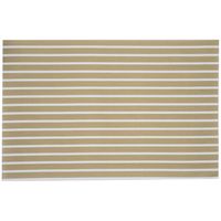 Cosy & Trendy Placemats rechthoekig - goud/wit geweven/gevlochten - 30 x 45 cm - thumbnail