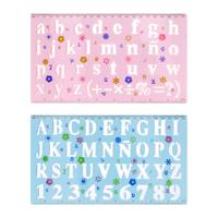 Plastic Tekensjabloon Cijfers & Letters