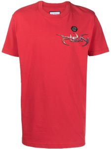 Philipp Plein t-shirt en coton à logo imprimé - Rouge