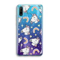 Rainbow Unicorn: Huawei P30 Lite Transparant Hoesje