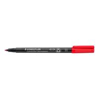 Viltstift Staedtler Lumocolor 317 permanent M rood | 10 stuks