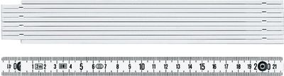 BMI Duimstok | lengte 1 m | EG III | kunststof wit | 1 stuk - 941104100 941104100