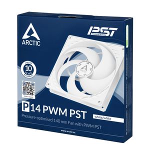 Arctic P14 PC-ventilator Wit (b x h x d) 140 x 27 x 140 mm