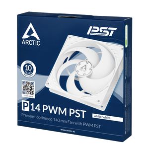 ARCTIC P14 PWM PST Computer behuizing Ventilator 14 cm Wit