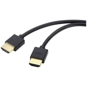 SpeaKa Professional HDMI Aansluitkabel HDMI-A-stekker, HDMI-A-stekker 2.00 m Zwart Ultra HD (8K), High Speed HDMI, Flexibel HDMI-kabel SP-11004212