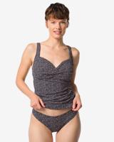 HEMA Damesbikinibroekje Mila structuur zwart/wit (zwart/wit)