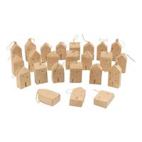 Creativ Company Papier-mache Huis Hanger, 24st. - thumbnail